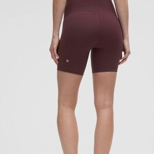 lululemon athletica Burgundy Bike Shorts